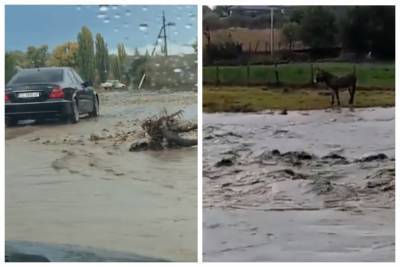 Стихия обрушилась на Одесчину, видео: "улицы превратились в грязные реки"