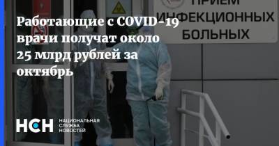 Работающие с COVID-19 врачи получат около 25 млрд рублей за октябрь