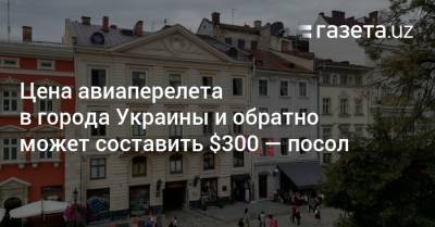 Цена авиаперелета в города Украины и обратно может составить $300 — посол