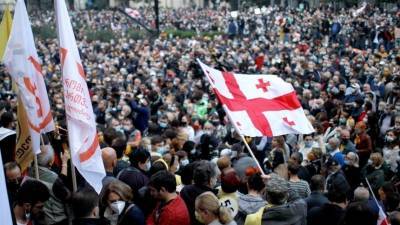 Оппозиция в Грузии заявила о ежедневных митингах у здания парламента в Тбилиси