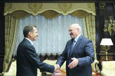 Нарышкин приехал оценить ситуацию вокруг Лукашенко