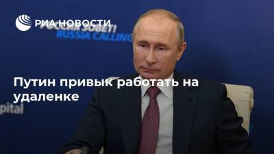 Путин привык работать на удаленке