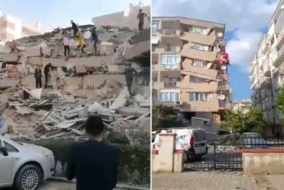 Турецкие спасатели извлекли сто человек из-под завалов после землетрясения
