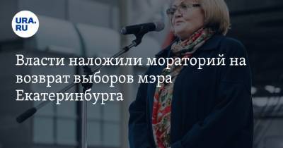 Власти наложили мораторий на возврат выборов мэра Екатеринбурга