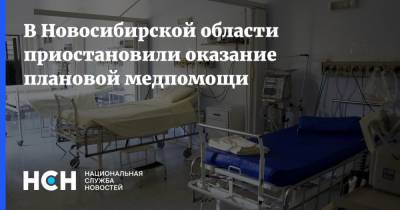 В Новосибирской области приостановили оказание плановой медпомощи