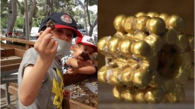 В Иерусалиме 9-летний мальчик нашел золотое украшение: ему 3 тысячи лет