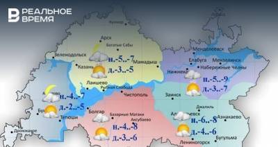 Синоптики прогнозируют до -7 градусов в Татарстане