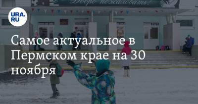 Самое актуальное в Пермском крае на 30 ноября. Родители обратились к Путину, назначен замглавы Перми, губернатор провел прямой эфир
