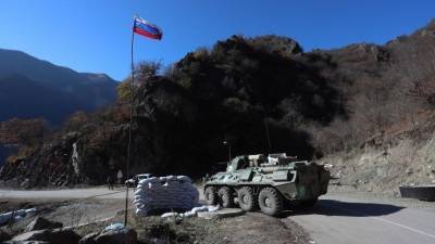 Российские военные разминировали дорогу в Нагорном Карабахе