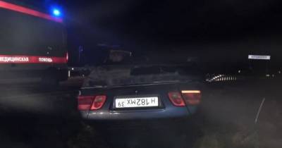В Зеленоградском районе перевернулся Mercedes, пострадал водитель (фото)