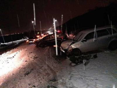 В Башкирии произошла авария с участием шести автомобилей