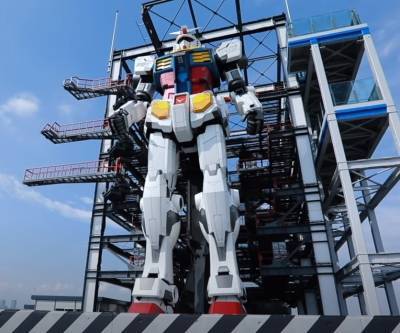 В Иокогаме представили гигантского двигающегося робота из аниме-франшизы