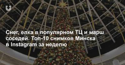 Снег, елка в популярном ТЦ и марш соседей. Топ-10 снимков Минска в Instagram за неделю