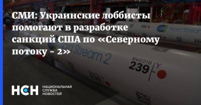 СМИ: Украинские лоббисты помогают в разработке санкций США по «Северному потоку - 2»