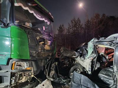 Под Нижним Тагилом грузовик снес легковушку: водитель погиб, пассажир в коме
