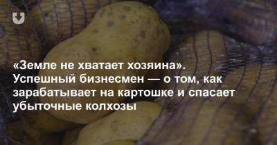 «Земле не хватает хозяина». Успешный бизнесмен — о том, как зарабатывает на картошке и спасает убыточные колхозы