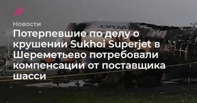 Потерпевшие по делу о крушении Sukhoi Superjet в Шереметьево потребовали компенсации от поставщика шасси