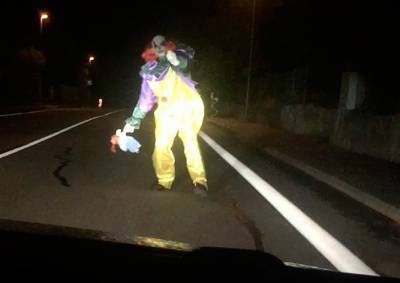 Нападение жуткого клоуна в Чехии оказалось инсценировкой