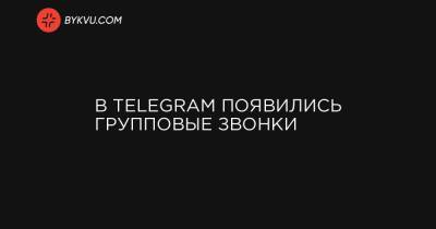 В Telegram появились групповые звонки