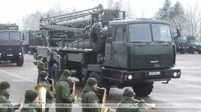 Новую технику белорусского производства передали на вооружение 74-му отдельному полку связи