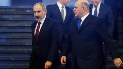 Пашинян и Мишустин обсудили вопросы двусторонних отношений РФ и Армении