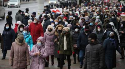 В Минске пенсионеры вновь вышли на марш протеста