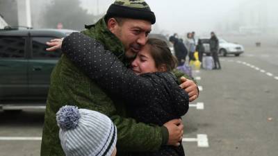 МЧС эвакуировало в Карабахе беженцев, попавших в снежный занос
