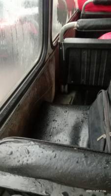 В Липецке салоны автобусов затопило после дождей