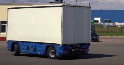 КАМАЗ показал в деле электрический грузовик без кабины