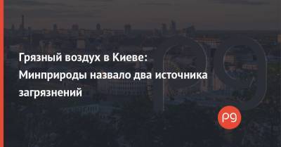 Грязный воздух в Киеве: Минприроды назвало два источника загрязнений