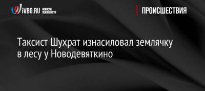 Таксист Шухрат изнасиловал землячку в лесу у Новодевяткино