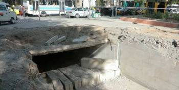 В Самарканде восстанавливают подземный переход, закопанный 15 лет назад
