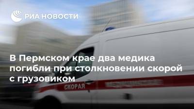 В Пермском крае два медика погибли при столкновении скорой с грузовиком