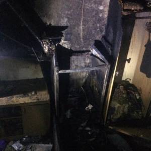 В Харькове произошел пожар в студенческом общежитии. Фото