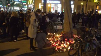 В Вене почтили память погибших при теракте.