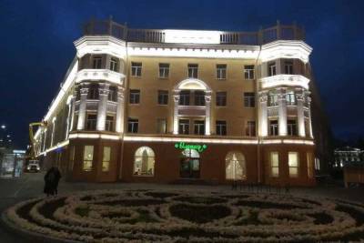 Еще несколько зданий в центре Петрозаводска украсила архитектурная подсветка