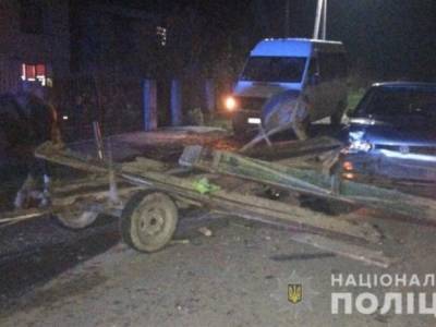 На Закарпатье пьяный водитель в иномарке врезался в запряженную телегу