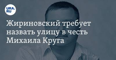 Жириновский предложил назвать улицу в честь Михаила Круга