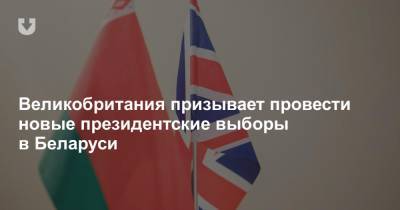 Великобритания призывает провести новые президентские выборы в Беларуси