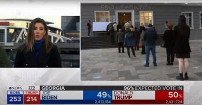 Американский телеканал показал избирательный участок в Тбилиси в репортаже о штате Джорджия