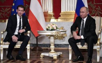 Канцлер Австрии Курц поблагодарил Путина за соболезнования в связи с терактом в Вене