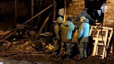 Появилось видео с места пожара под Смоленском, где погибла семья из семи человек