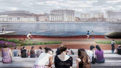 Зоны отдыха на набережной Марка Шагала планируют достроить к 2021 году