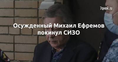 Осужденный Михаил Ефремов покинул СИЗО