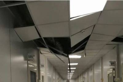 При повреждении подвесного потолка в ковидгоспитале под Уфой пострадавших нет