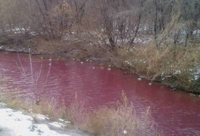 Власти Кузбасса назвали причины покраснения воды в реке