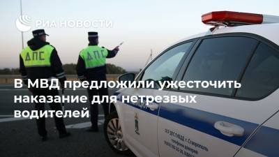 В МВД предложили ужесточить наказание для нетрезвых водителей