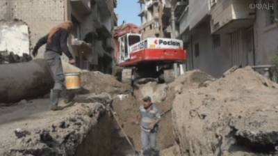 Сирийские власти восстанавливают систему канализации в Дейр-эз-Зоре