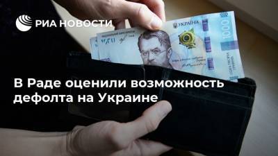 В Раде оценили возможность дефолта на Украине