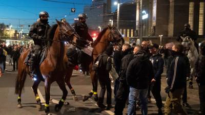 В Лейпциге ковид-диссиденты схлестнулись с полицией
